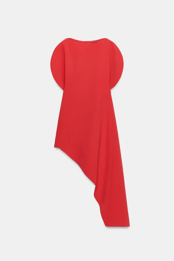 ПЛАТЬЕ МИДИ АСИММЕТРИЧНОЕ — коллекция Zara «ZW»