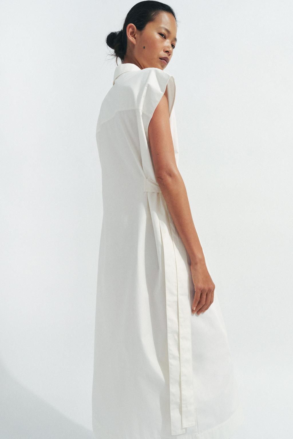 ПЛАТЬЕ-РУБАШКА С ЗАВЯЗКАМИ — ZW COLLECTION