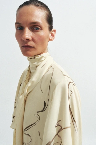 Платье с принтом и завязками — Zw Collection- Заказать в России