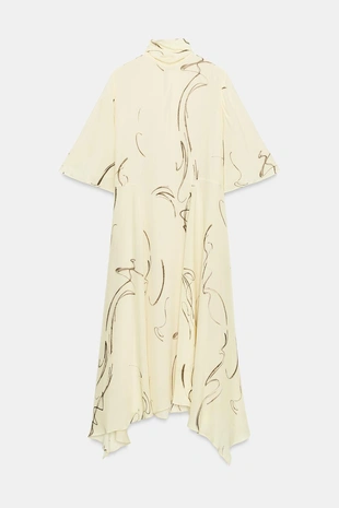 Платье с принтом и завязками — Zw Collection- Заказать в России