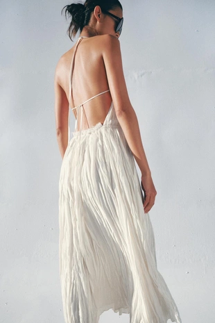 Платье плиссе с горловиной халтер — Zw Collection- Заказать в России