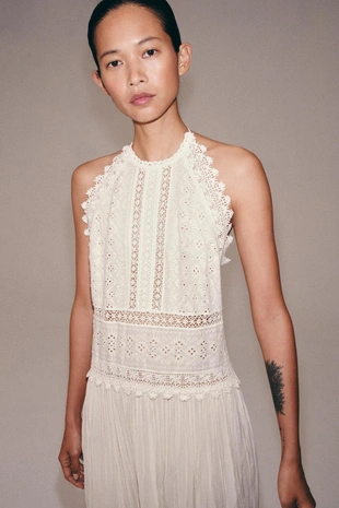 Платье миди с кружевом — Zw Collection- Заказать в России