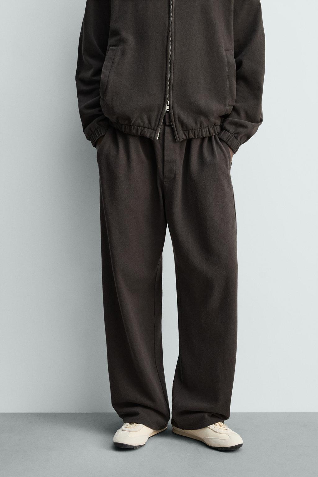 ДЖОГГЕРЫ ИЗ ТРИКОТАЖА С ЭФФЕКТОМ ПОТЕРТОСТИ