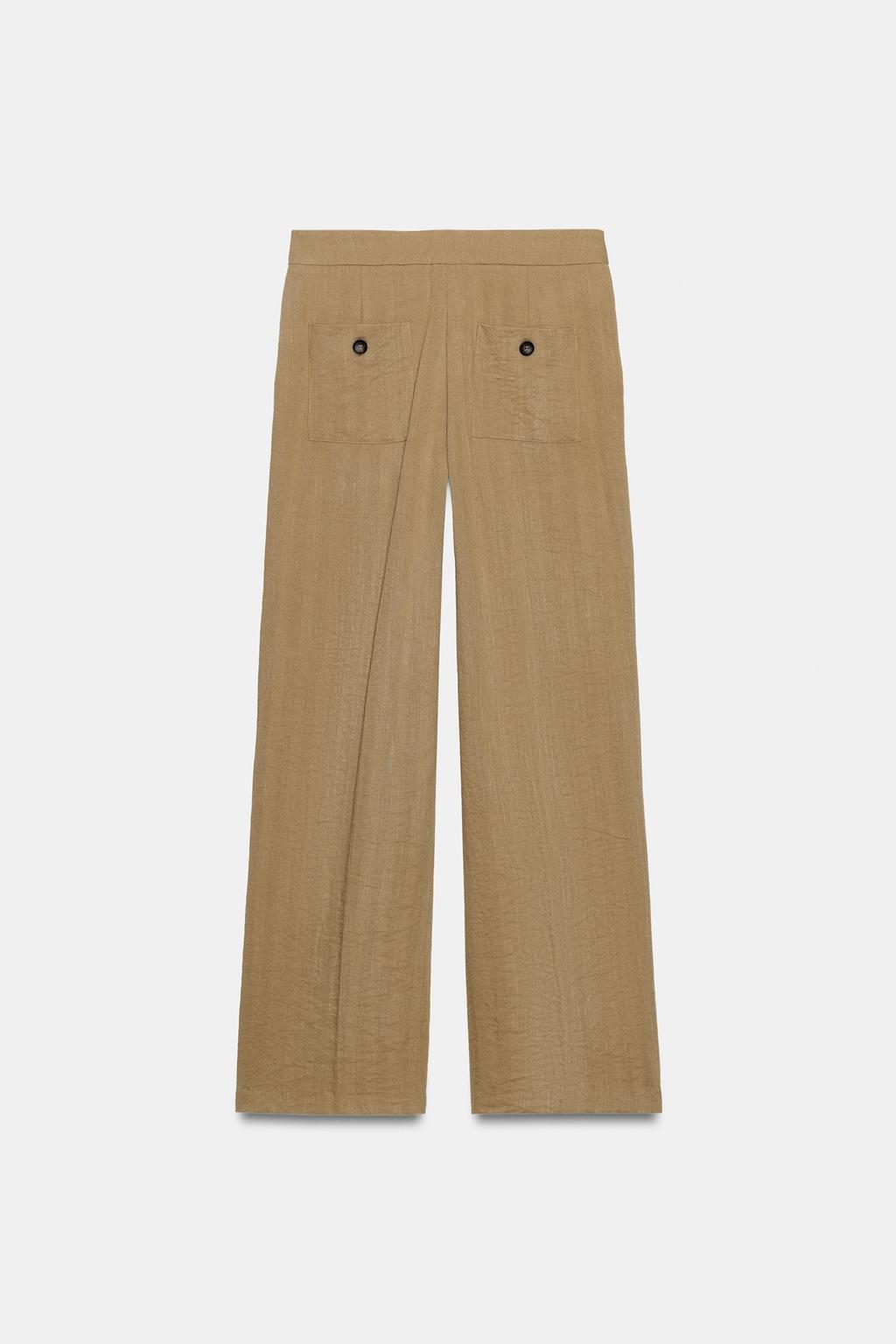 ПРЯМЫЕ БРЮКИ С ДЕКОРАТИВНОЙ СТРОЧКОЙ