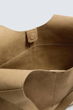 Кожаная сумка-шопер- Заказать в России