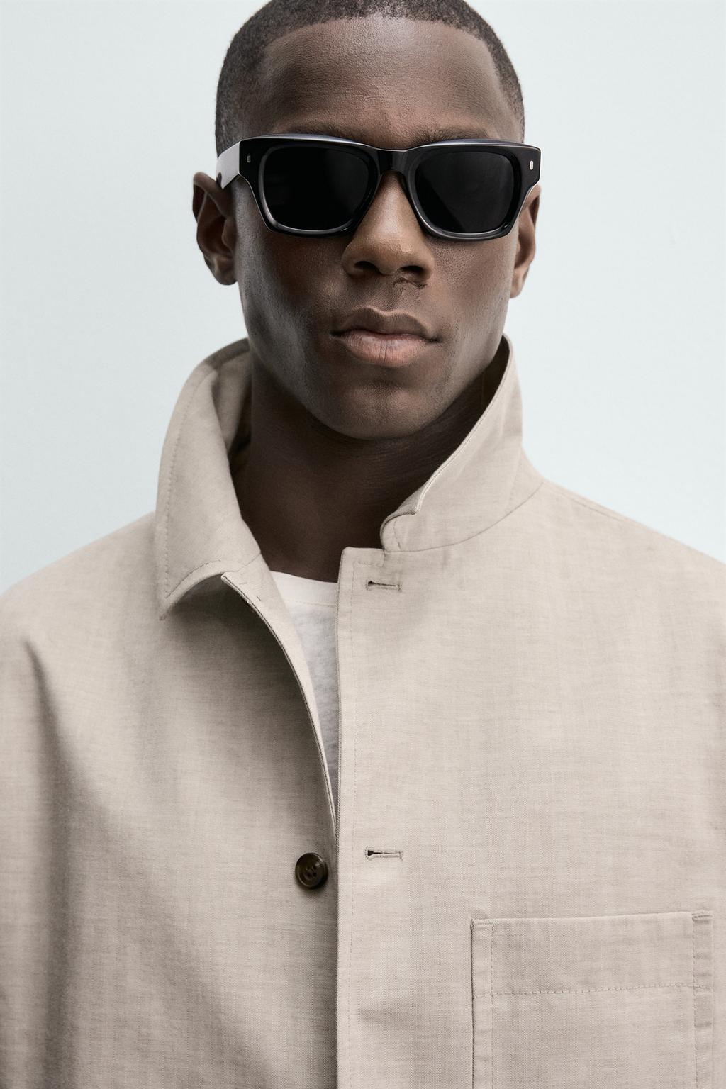 КУРТКА КЛАССИЧЕСКОГО КРОЯ ИЗ ТКАНИ В ЁЛОЧКУ