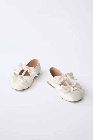 Балетки с бантами- Заказать в России