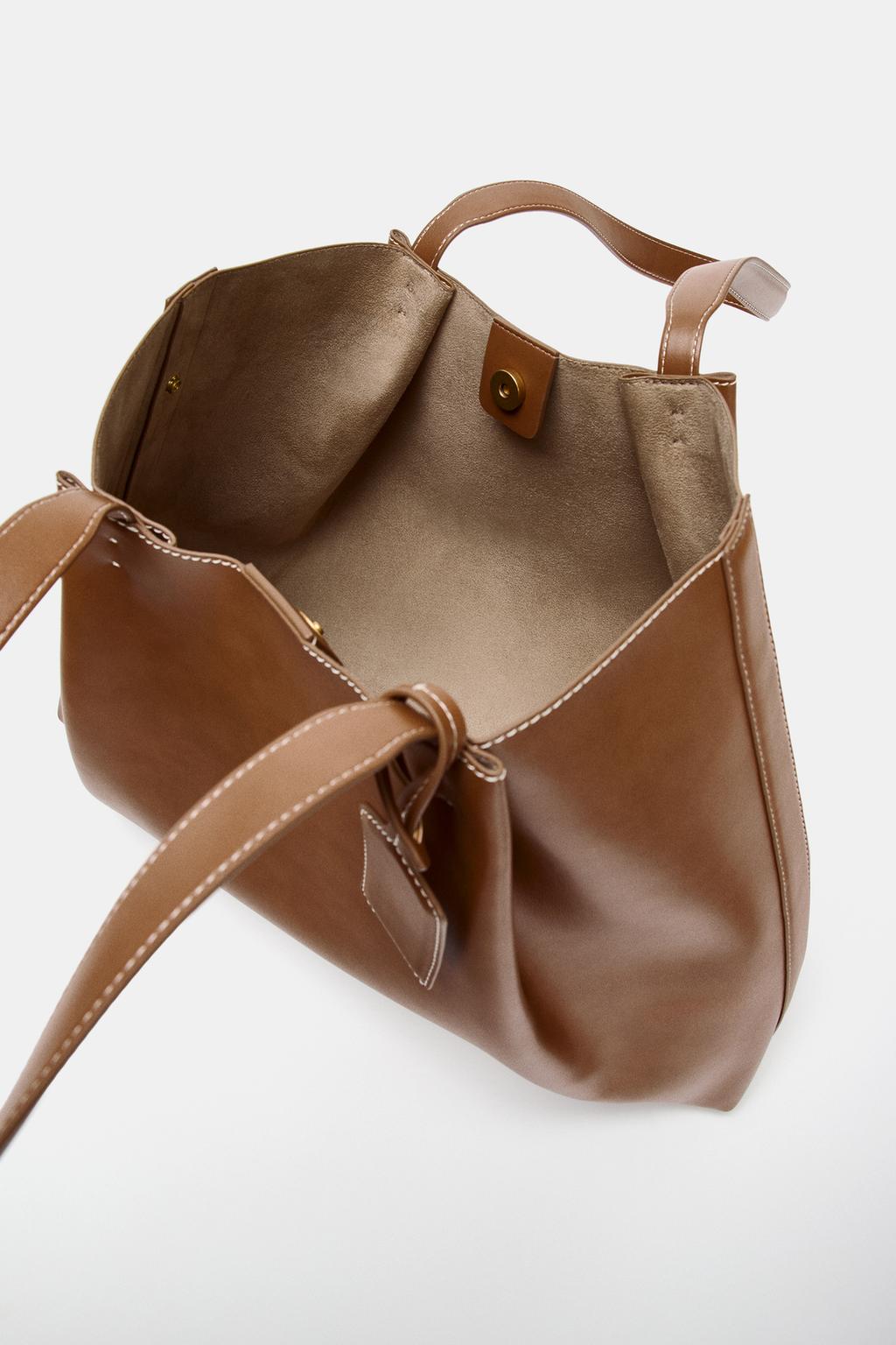 СУМКА-ШОПЕР С ЗАЩИПАМИ