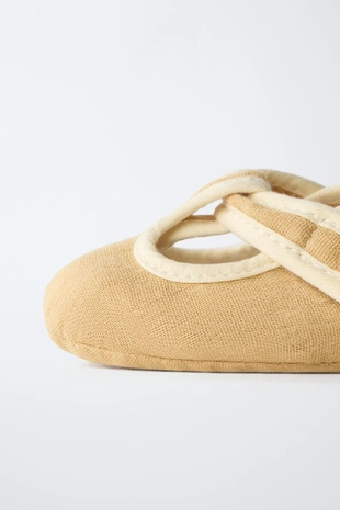 Ботильоны в стиле сандалий из хлопка- Заказать в России