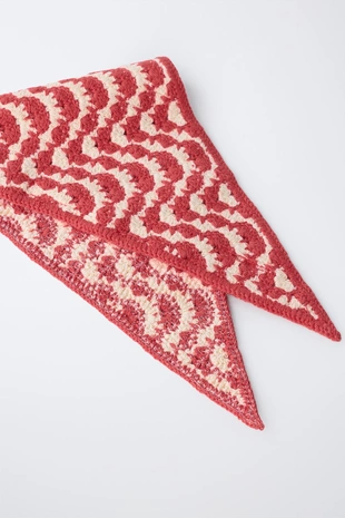 Трикотажная бандана с рельефным узором- Заказать в России