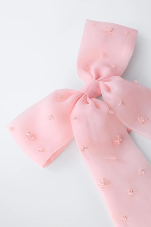 Резинка для волос с бантом из органзы- Заказать в России