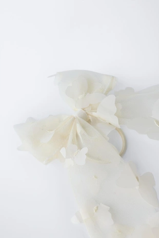 Заколка-резинка с бантом и бабочками- Заказать в России