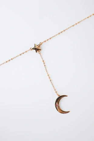 Набор из колье и браслета с луной- Заказать в России