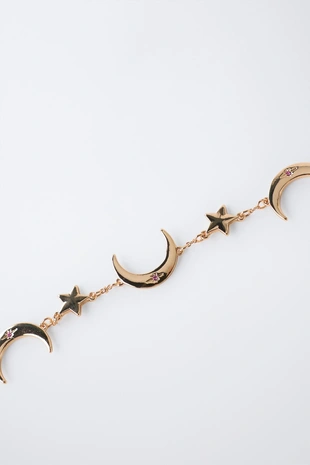 Набор из колье и браслета с луной- Заказать в России