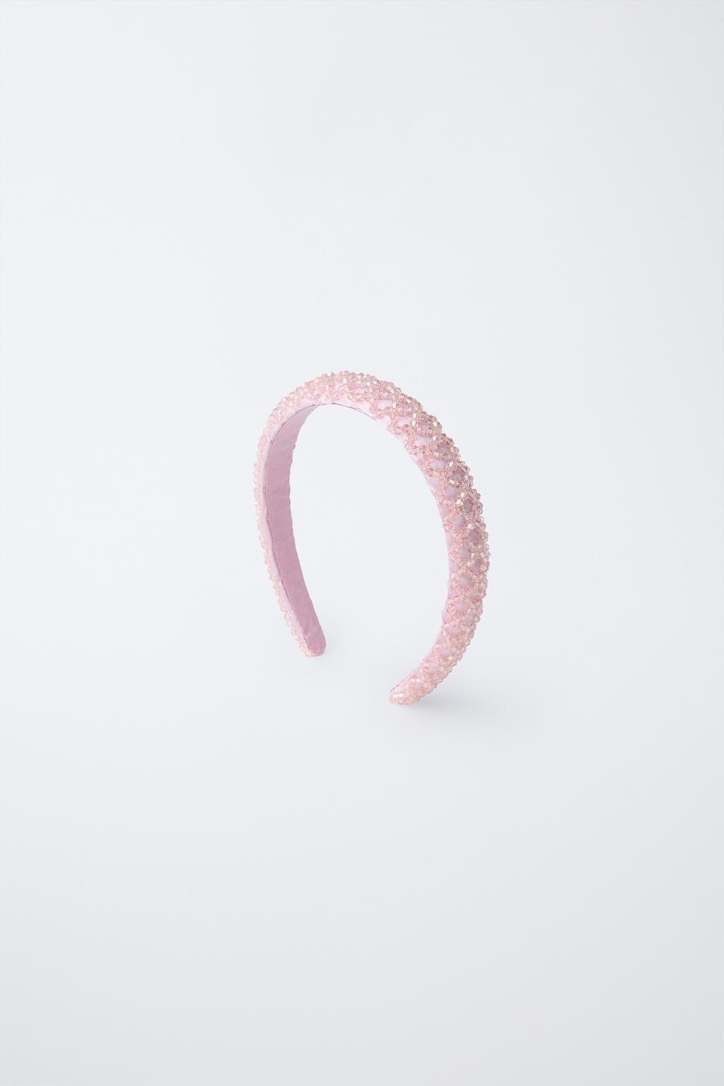 АТЛАСНЫЙ ОБОДОК С БУСИНАМИ