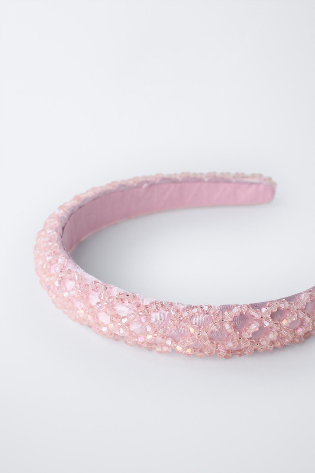 АТЛАСНЫЙ ОБОДОК С БУСИНАМИ