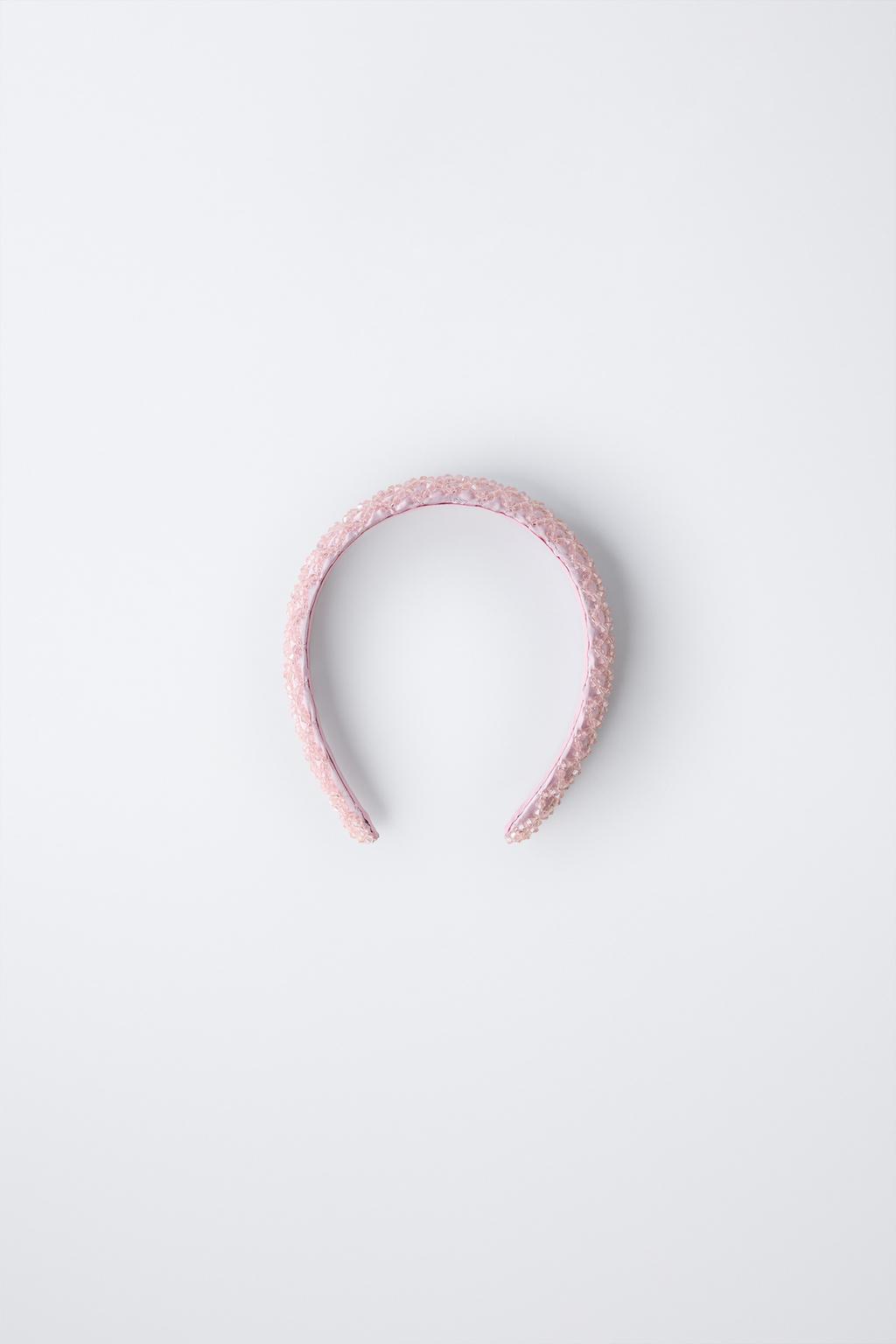 АТЛАСНЫЙ ОБОДОК С БУСИНАМИ