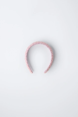 Атласный ободок с бусинами- Заказать в России