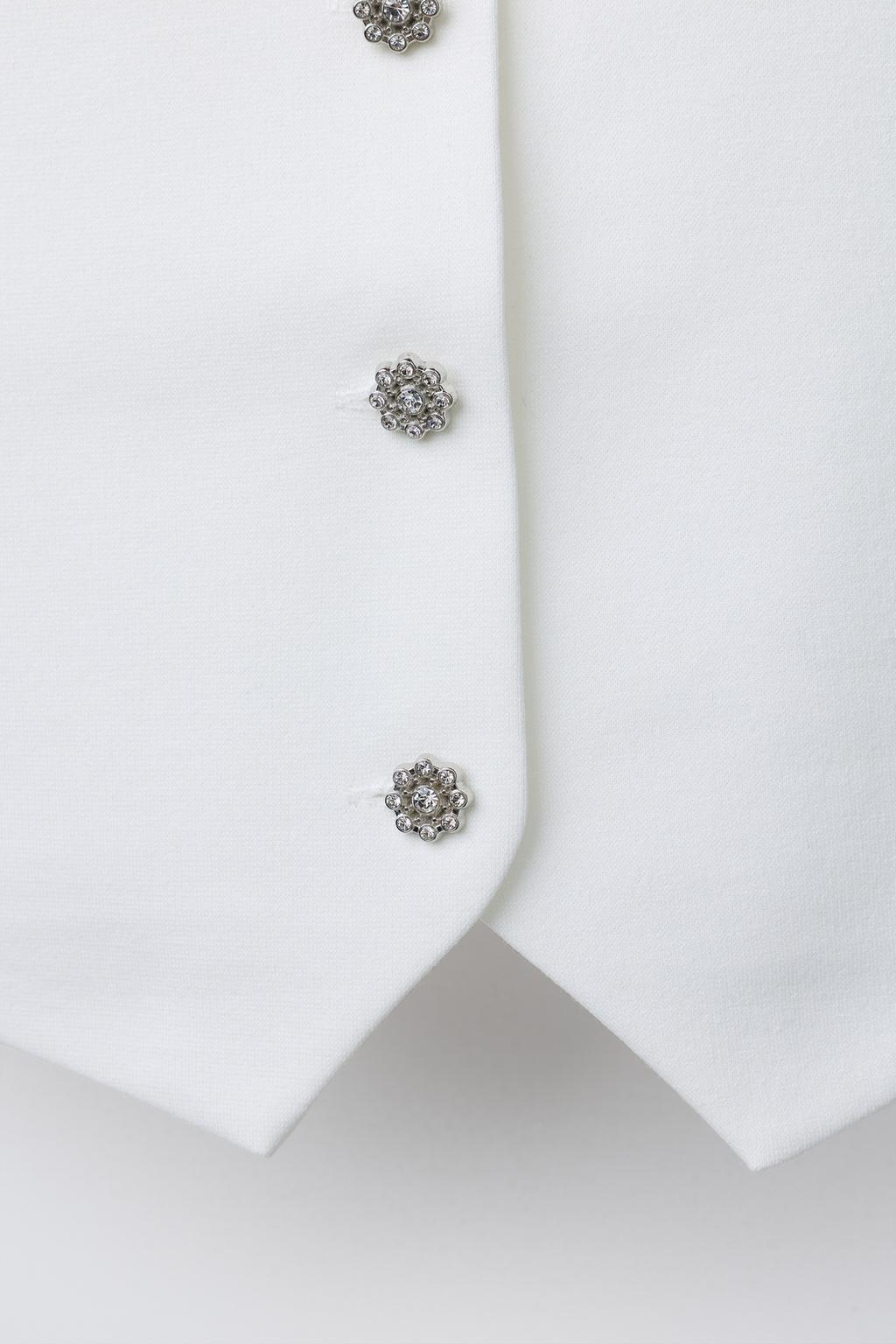 ЖИЛЕТ С ДЕКОРАТИВНЫМИ ПУГОВИЦАМИ