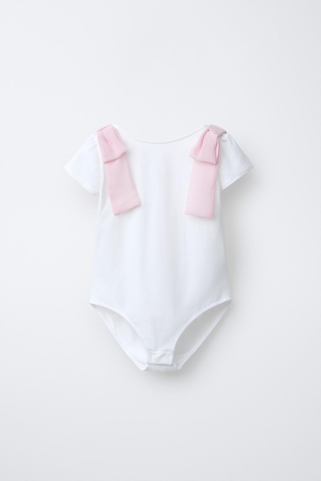 БОДИ С КОНТРАСТНЫМИ БАНТАМИ