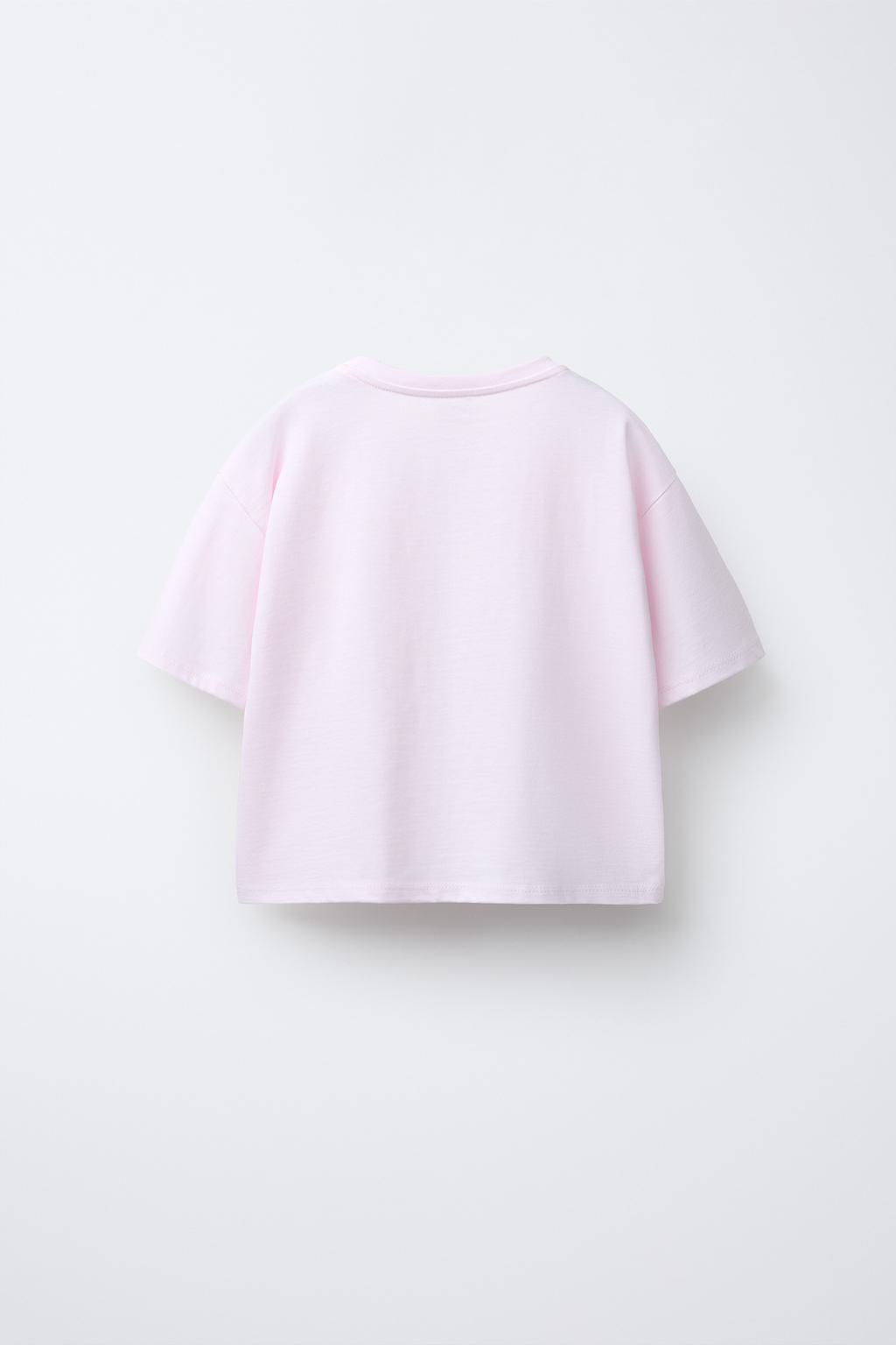 ФУТБОЛКА ИЗ ОРГАНЗЫ С ЦВЕТОЧНЫМ ПРИНТОМ