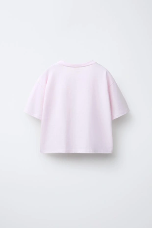 Футболка из органзы с цветочным принтом- Заказать в России