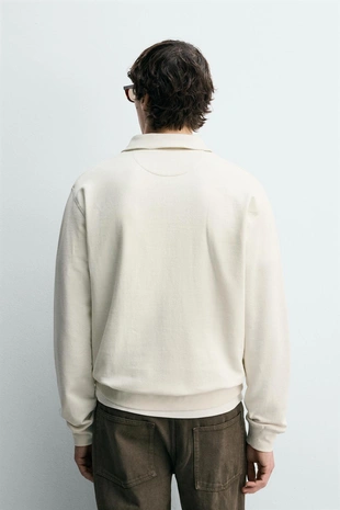 Толстовка поло на молнии