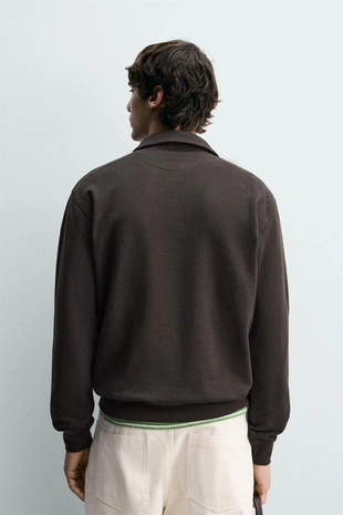 Толстовка поло на молнии