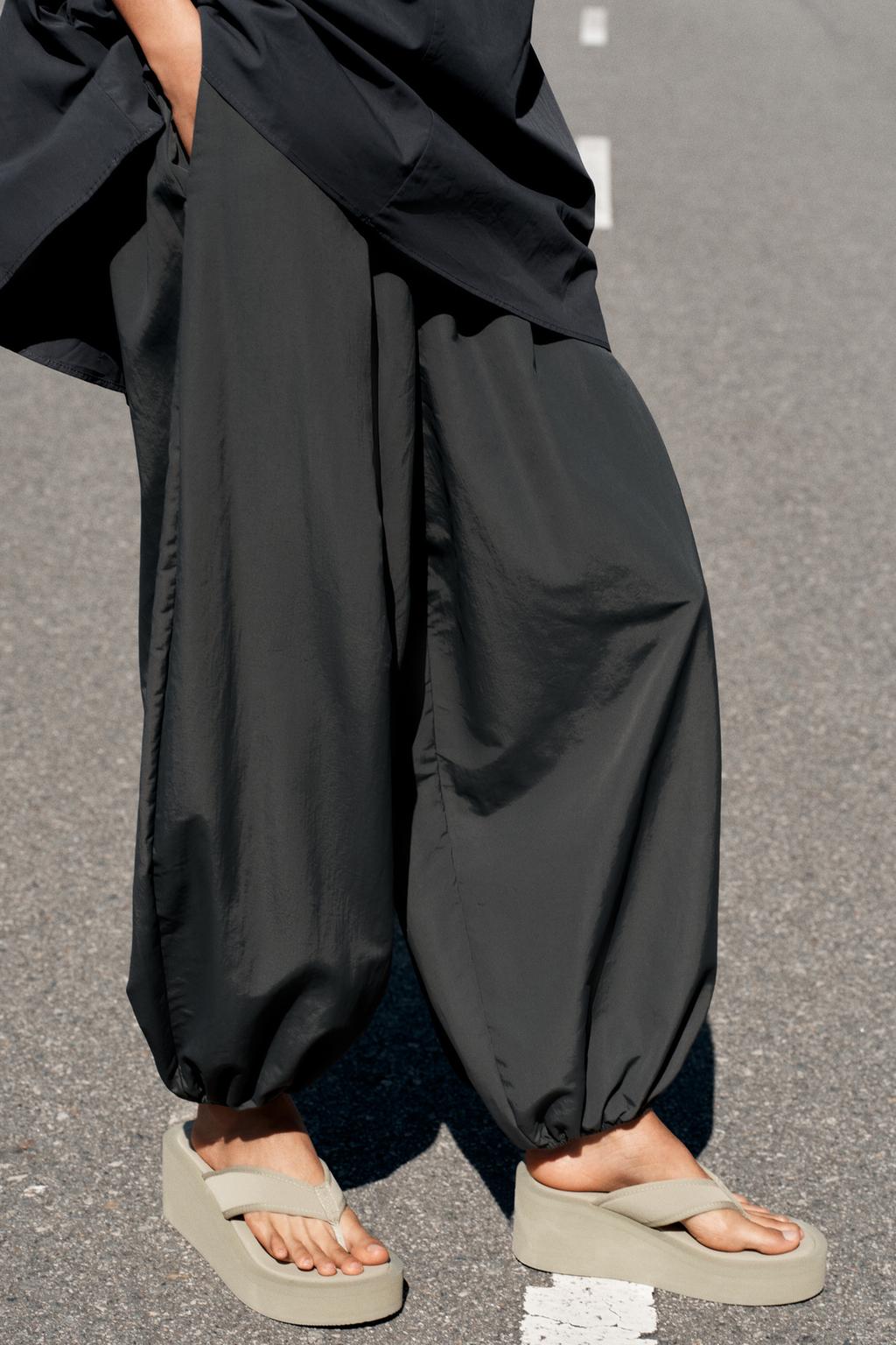 НЕЙЛОНОВЫЕ БРЮКИ-БОМБЕРЫ