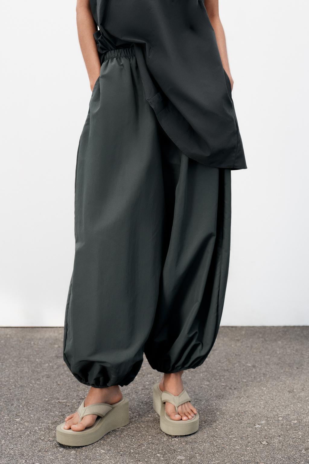 НЕЙЛОНОВЫЕ БРЮКИ-БОМБЕРЫ