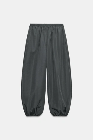 Нейлоновые брюки-бомберы