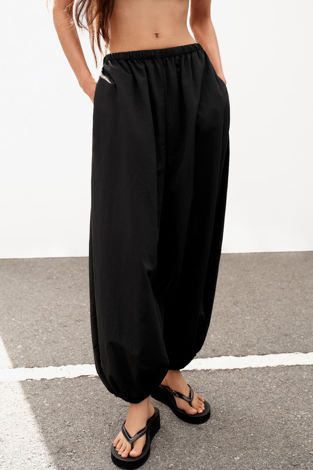 НЕЙЛОНОВЫЕ БРЮКИ-БОМБЕРЫ