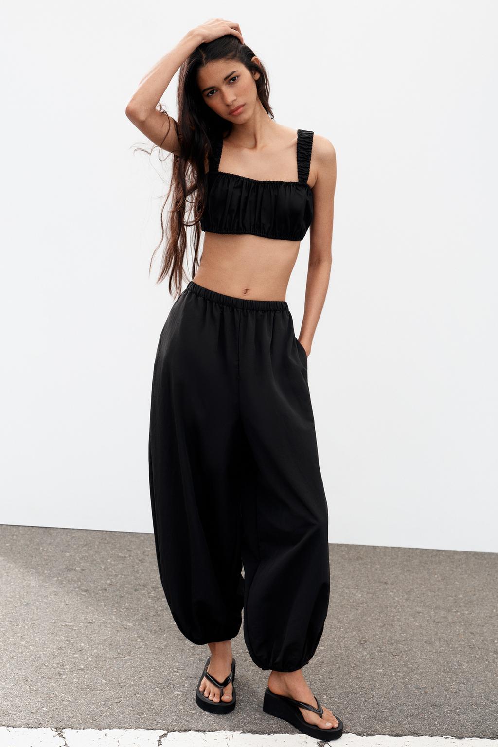 НЕЙЛОНОВЫЕ БРЮКИ-БОМБЕРЫ