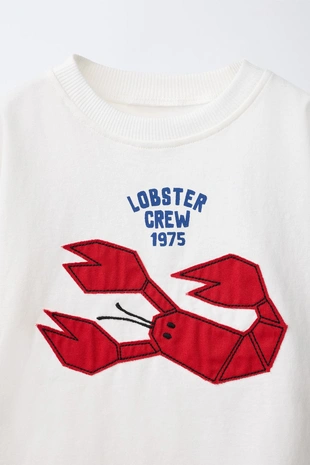 Футболка с нашивкой «лангуст»- Заказать в России