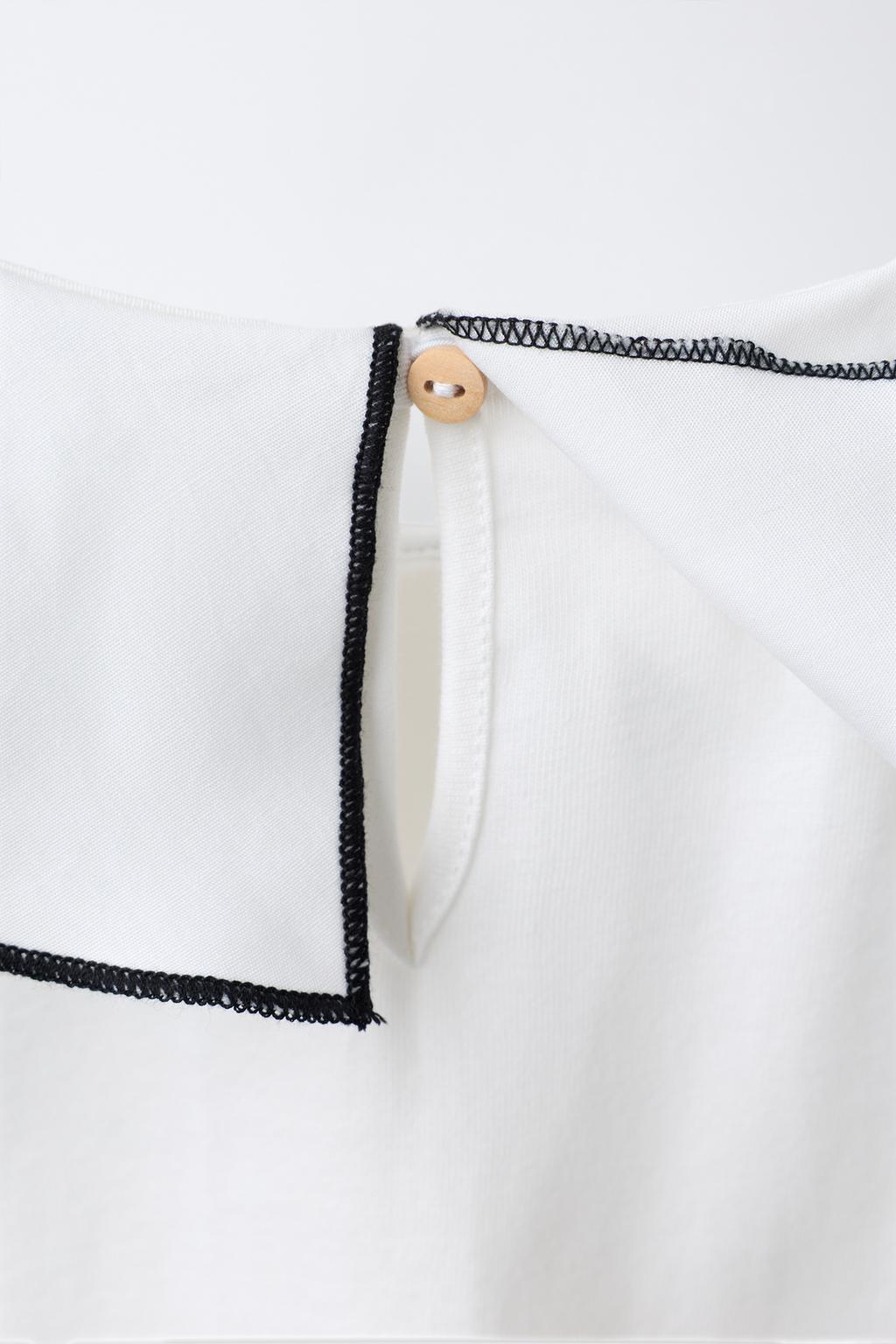 ФУТБОЛКА С БАНТОМ И ШАРФОМ