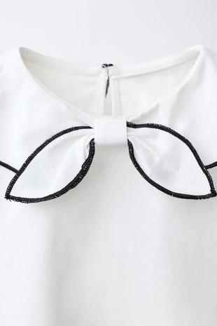 Футболка с бантом и шарфом- Заказать в России