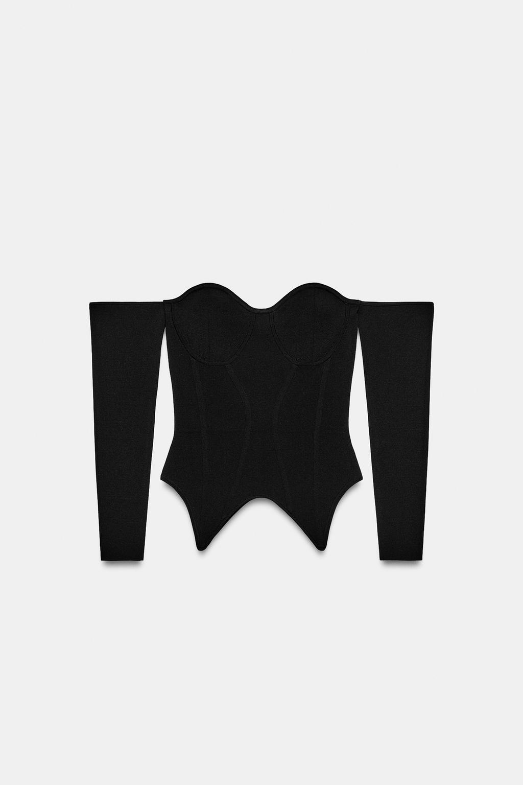 ТРИКОТАЖНЫЙ ТОП-КОРСЕТ