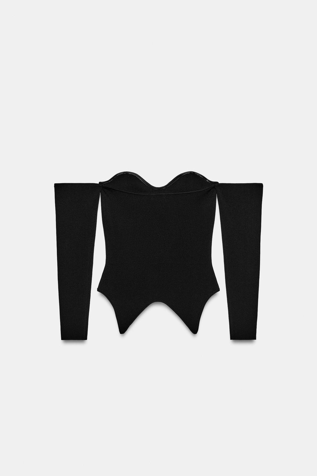 ТРИКОТАЖНЫЙ ТОП-КОРСЕТ