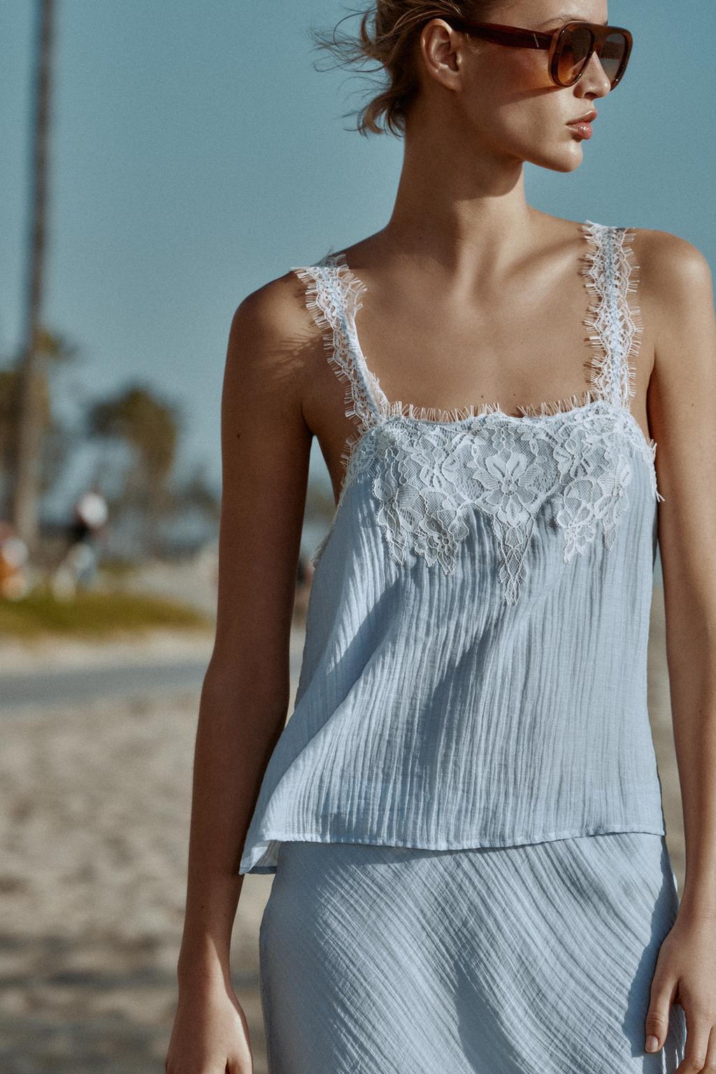 КРУЖЕВНОЙ ТОП В БЕЛЬЕВОМ СТИЛЕ