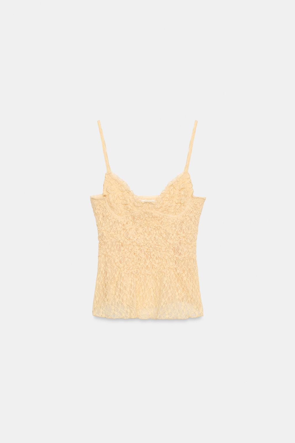 ТОП С ЖАТЫМ КРУЖЕВОМ