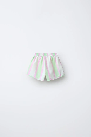 Водоотталкивающие шорты-бермуды в полоску- Заказать в России