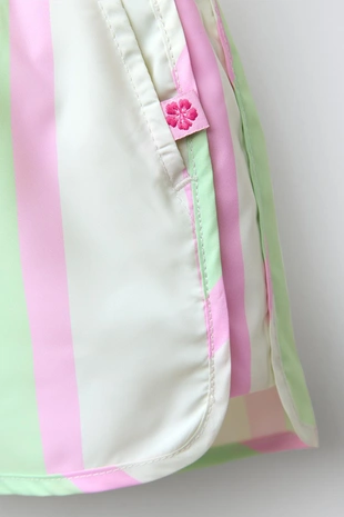 Водоотталкивающие шорты-бермуды в полоску- Заказать в России