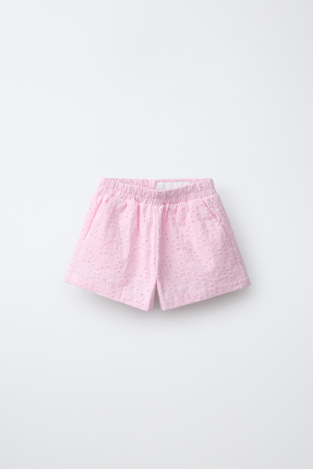 ШОРТЫ С ВЫШИВКОЙ ШИФФЛИ