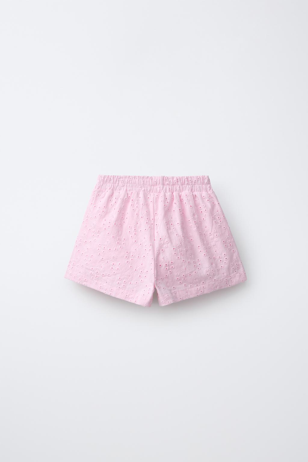 ШОРТЫ С ВЫШИВКОЙ ШИФФЛИ