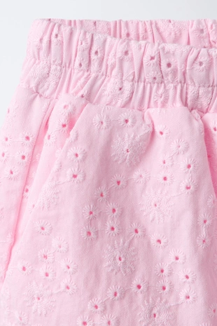 Шорты с вышивкой шиффли- Заказать в России