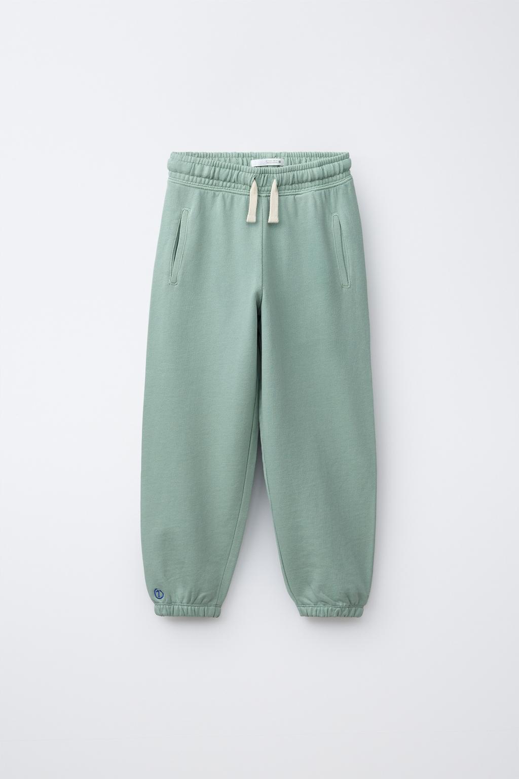 БРЮКИ BALLOON ИЗ ФЛИСА С ВЫШИВКОЙ