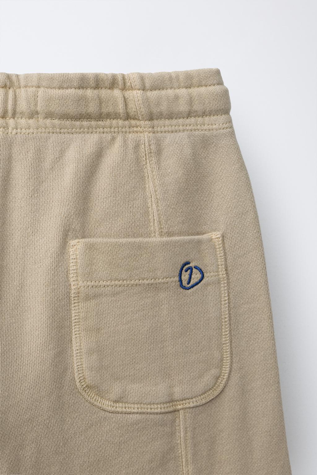 БРЮКИ STRAIGHT ИЗ МЯГКОЙ ТКАНИ С ВЫШИВКОЙ