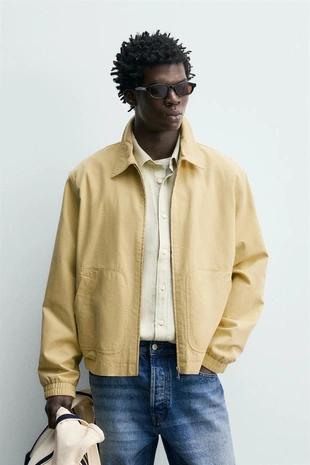 Куртка Regular Fit из хлопка и лиоцелла- Заказать в России