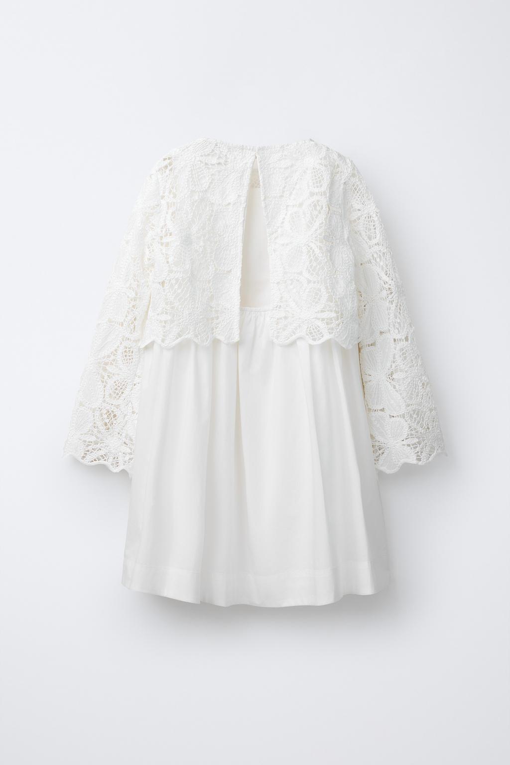 ДВОЙНОЕ КОМБИНИРОВАННОЕ КРУЖЕВНОЕ ПЛАТЬЕ