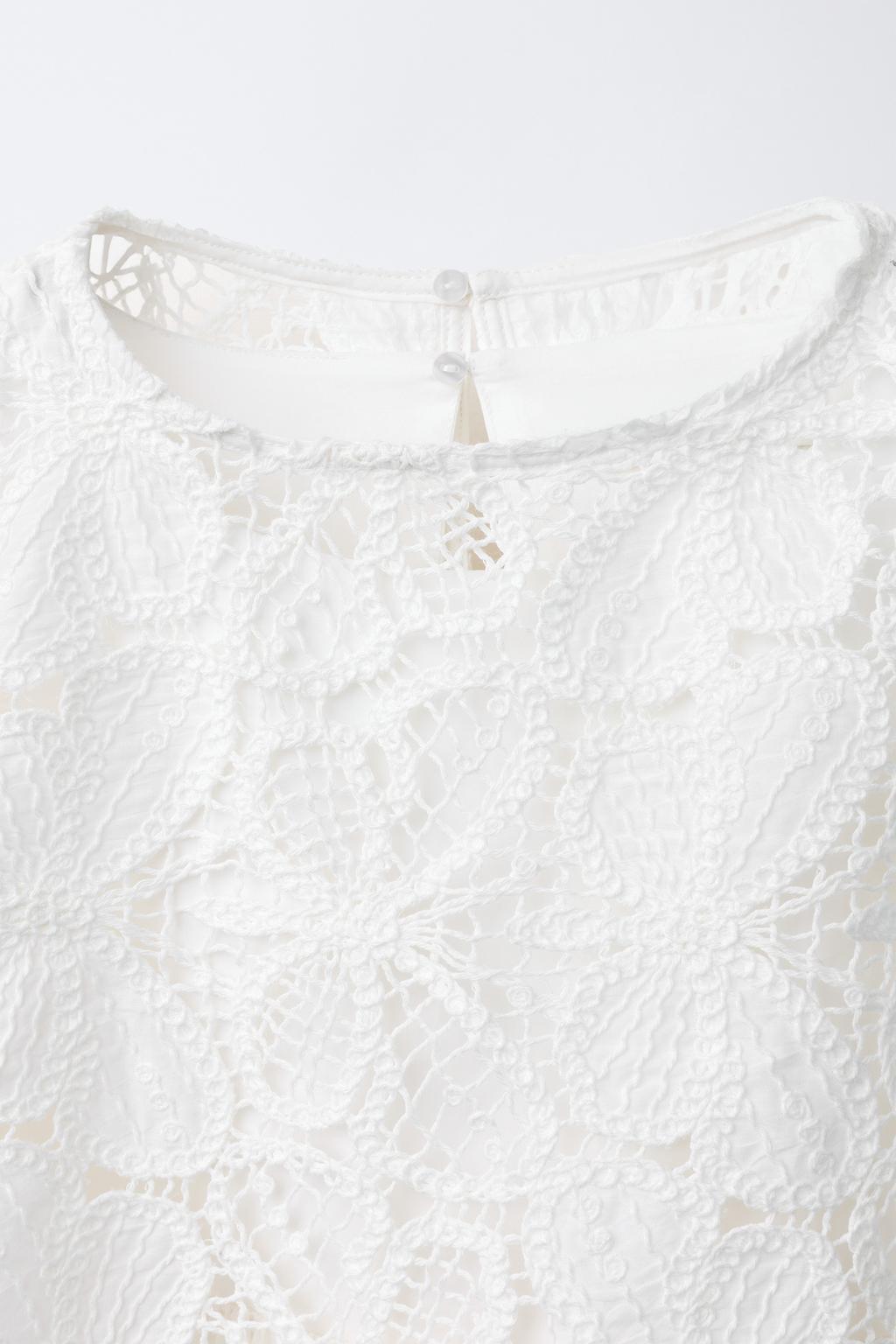 ДВОЙНОЕ КОМБИНИРОВАННОЕ КРУЖЕВНОЕ ПЛАТЬЕ